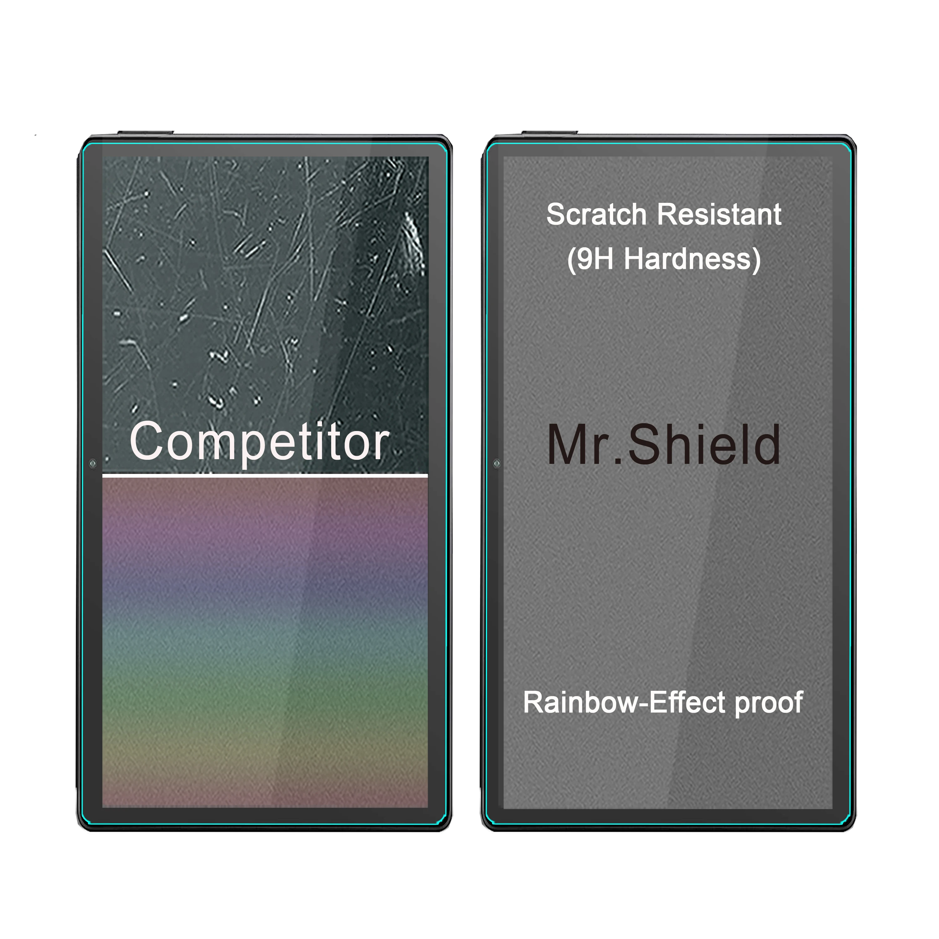 Mr.Shield [2-PACK] Screen Protector For Dragon Touch Max10 Tablet 10.1 Inch [Tempered Glass] [Japan Glass with 9H Hardness]