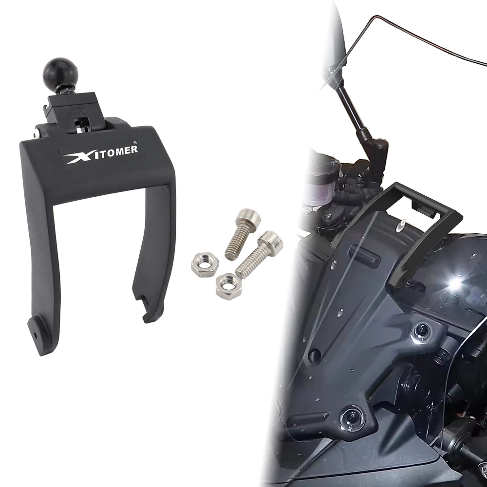 

For Yamaha Tracer 900 Tracer 9 GT+ 2018 2019 2020 2021 2022 2023 2024 Motorcycle GPS Navigation Frame Mount Bracket Phone Holder
