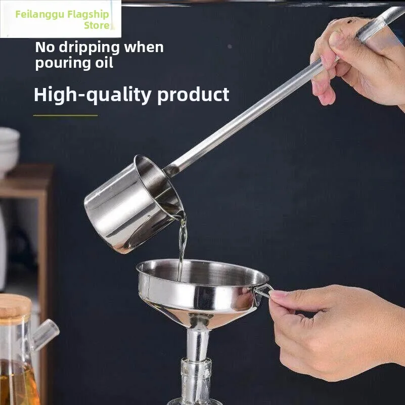 

Vintage Style Kitchen Wine Dripper with Filter Small Caliber Oil Pouring Grape Wine Dripper Home Use Steel Wine Funnel