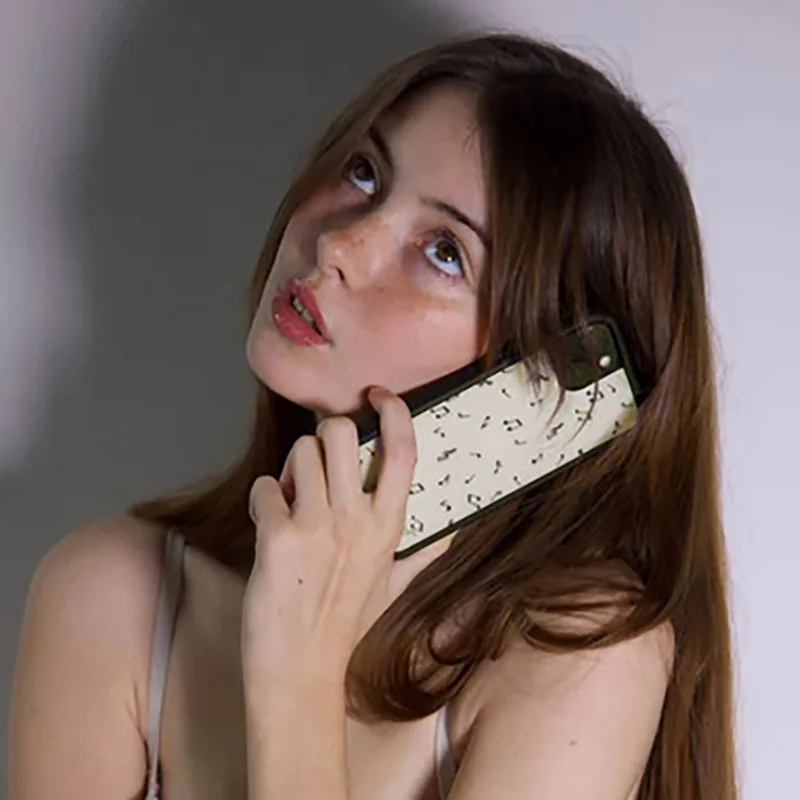 Wildflower Love Notes Phone Case for iPhone 17 16 15 14 13 12 Pro Max Plus WF Musical notation pattern shockproof Cover Coque