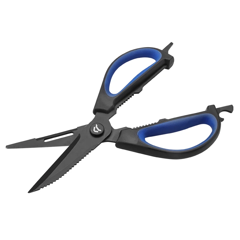 Home multifunctional scissors Fish maw cut open shrimp cut kitchen cut outdoor scissors curved mouth scissors