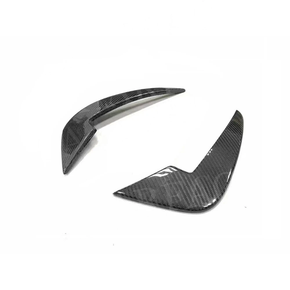 Carbon Fiber Car Front Bumper Foglamp Air Vent Fin Winglets Body Kits For Audi A3 RS3 Sedan 4 Door 2018 UP FRP