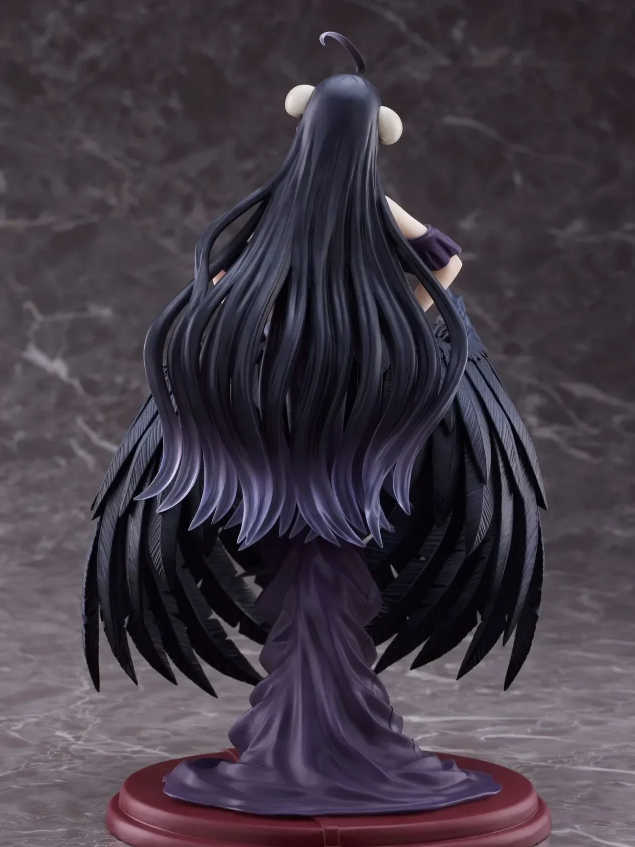 In Stock Original 20cm PVC Artist MasterPiece AMP Overlord Albedo Black Dress Taito Action Around Genuine Dolls Toy Gift