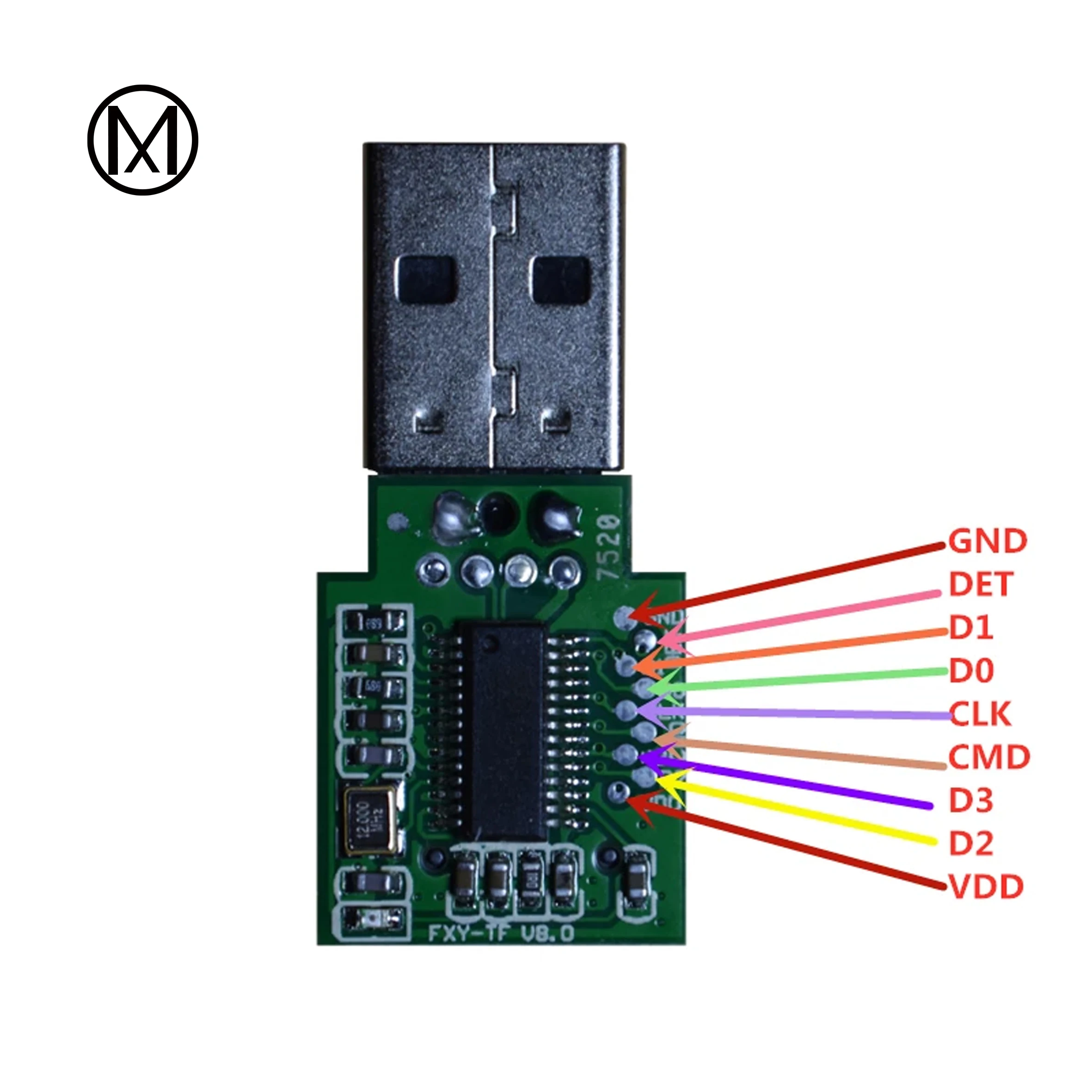 2pieces EMMC Programmers Anguo AU6438 Card Reader Mobile Phone Font SP Repair Data Recovery Swipe to Unlock ISP