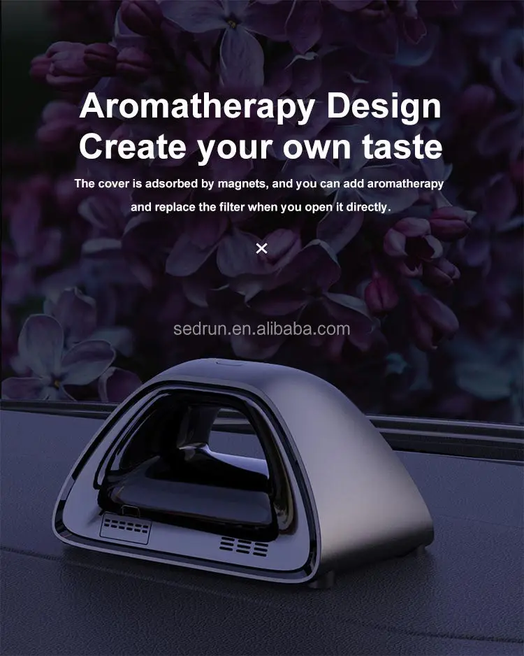 منقي هواء السيارة المحمول OEM مع تركيب USB لمرشح Hepa H12 للاستخدام المنزلي المؤين السلبي