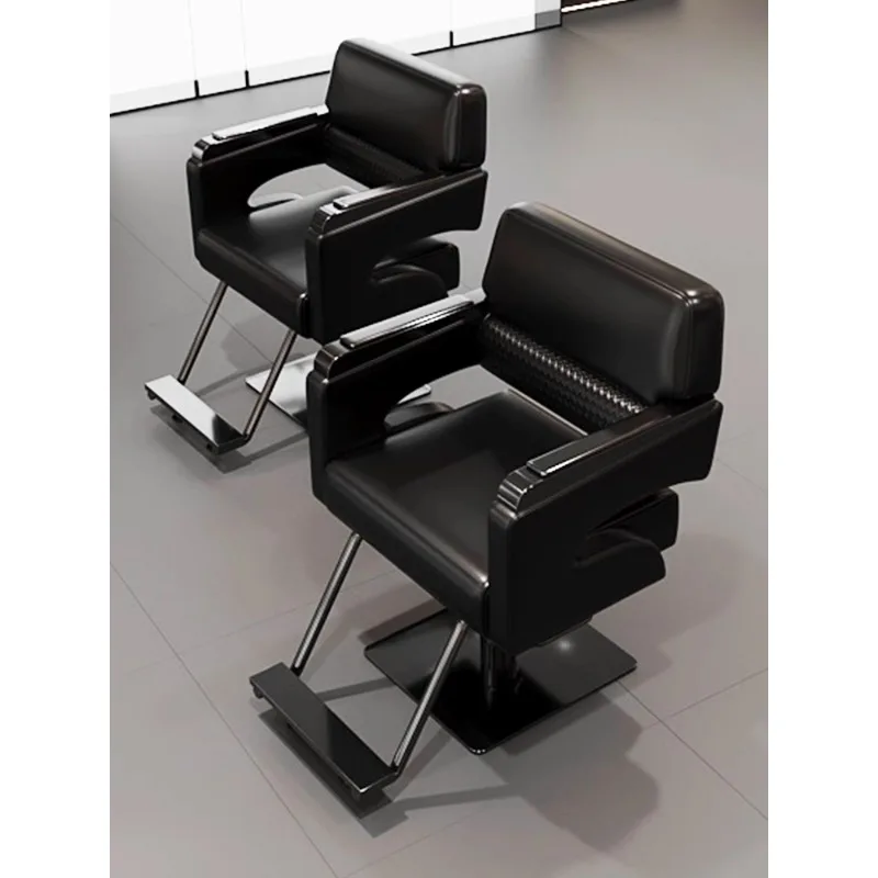 Internet celebrity barber chair trendy barber shop chair hair salon hair chair can be lifted and rotated high-end hair salon hai