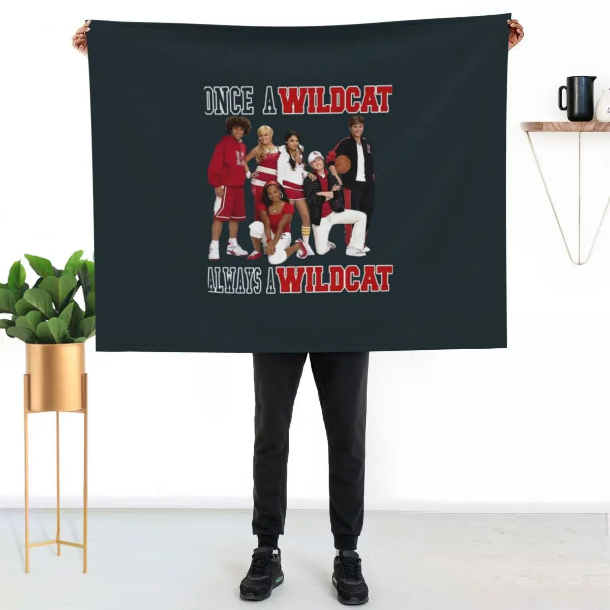 Funny Gift High School The Movies Musical Retro Wave Throw Blanket Plaid Sofas Polar halloween Warm Blankets