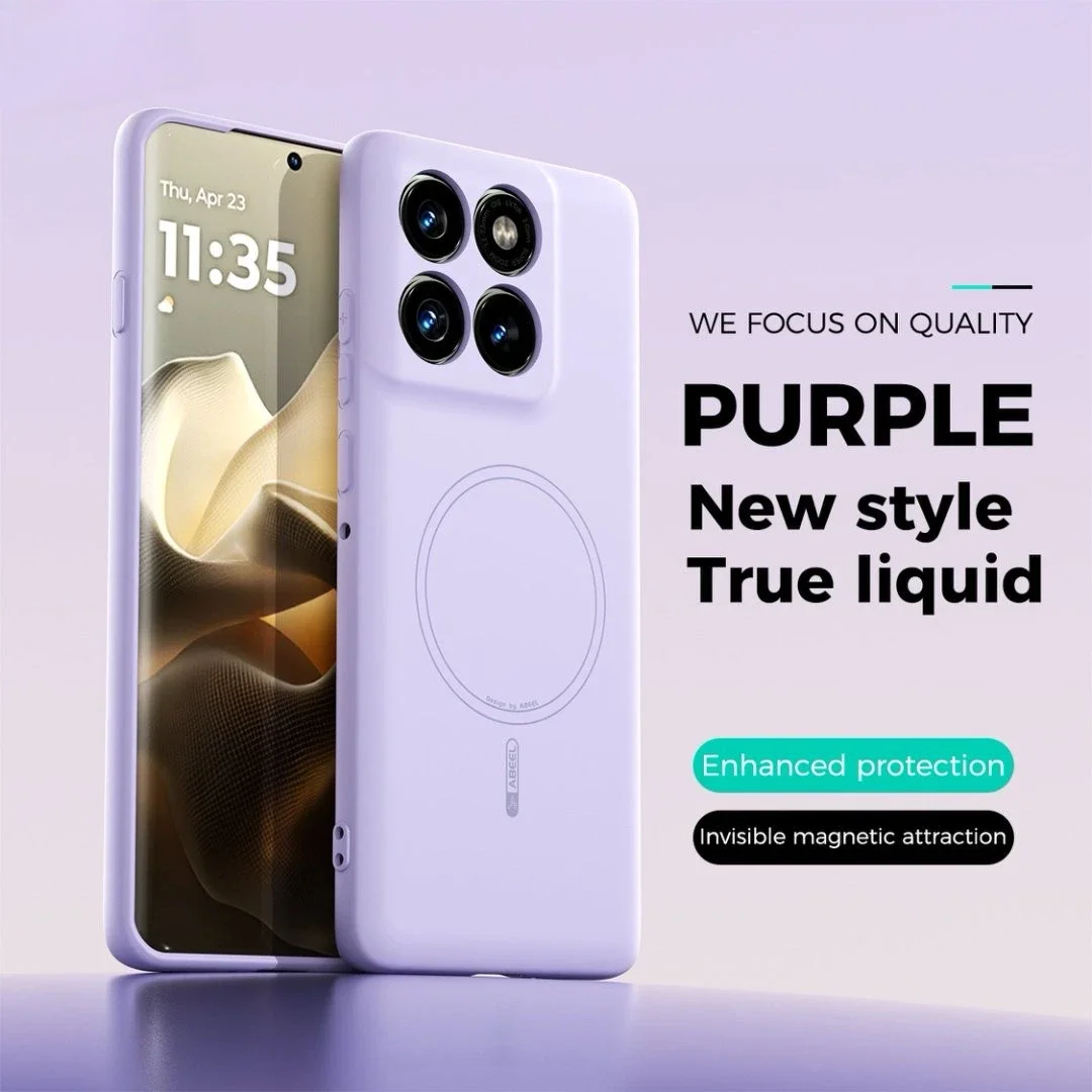 حافظة هاتف مغناطيسية من السيليكون السائل Magsafe لهاتف موتورولا Edge60Pro Edge60Fusion 60S Moto G 5G 2026 G Play حافظة شحن لاسلكية #1