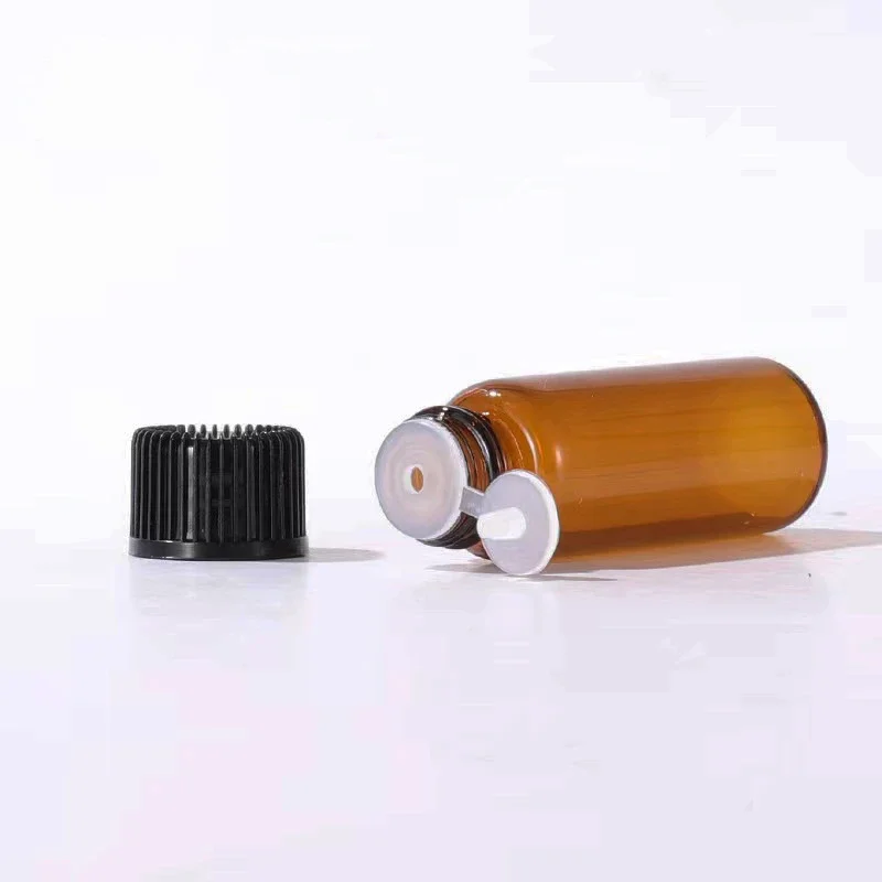 50pcs 1ml/2ml/3ml/5ml Empty Dram Amber Glass Essential Oil Bottle Thin Glass Small Amber Perfume Oil Vials Sample Test Bottle