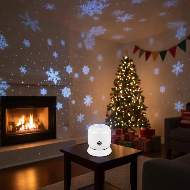 LED Star Ocean Projector Night Light 360° Rotating Dynamic USB Plug-in for Home Theater Background Ambience