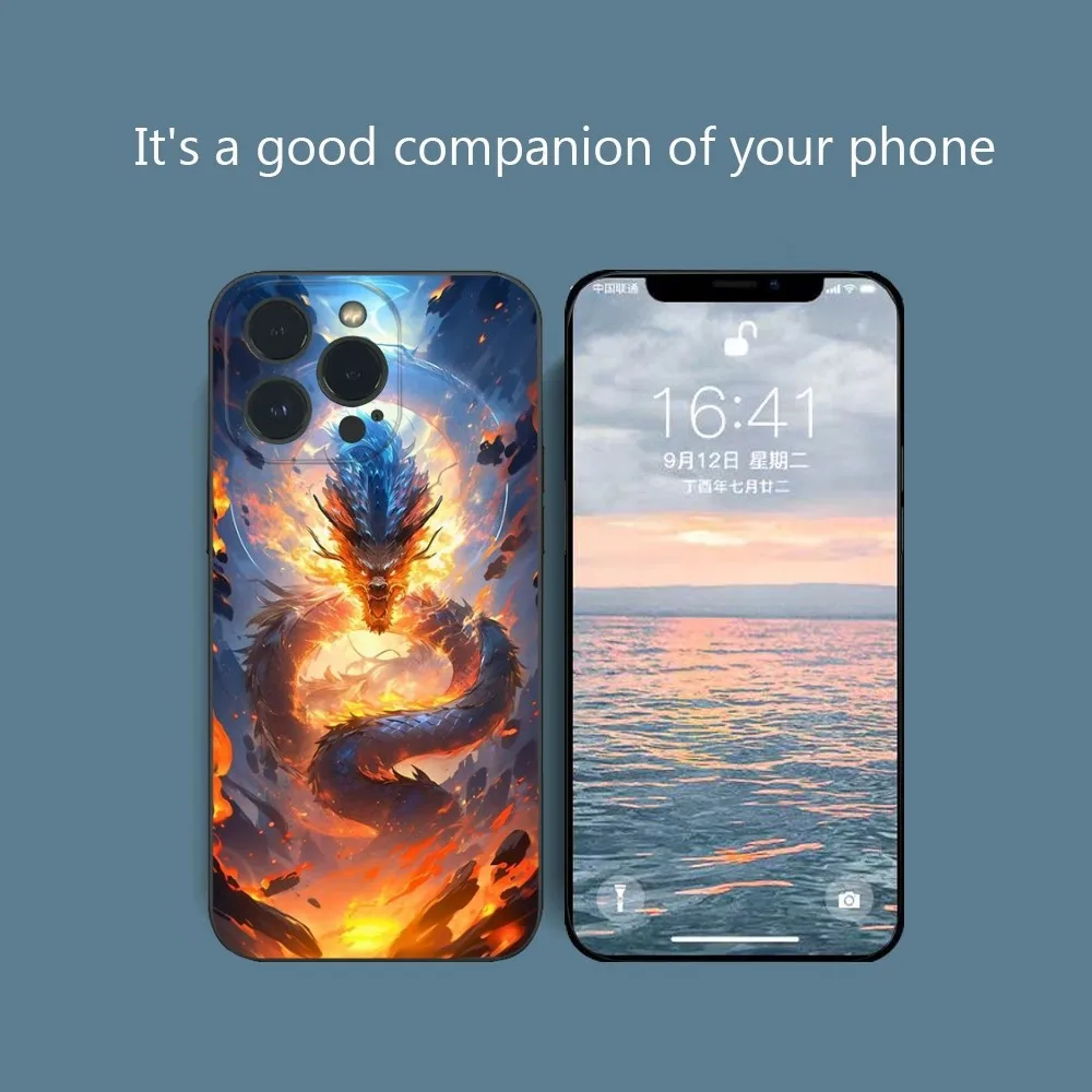 

Sci-fi Dragon Phone Case For IPhone16 15 14 13 12 Mini 11 Pro XS Max X XR SE5 6 7 8 Plus Soft Silicone Cover