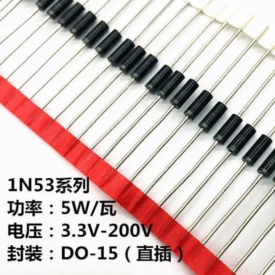 10pcs/lot 1N5338B -1N5388B 5W5.1V - 5W200V 1N5338 1N5339 1N5340 1N5343 1N5354 1N5360 1N5370 1N5380 1N5381 1N5348 1N5382 1N5363