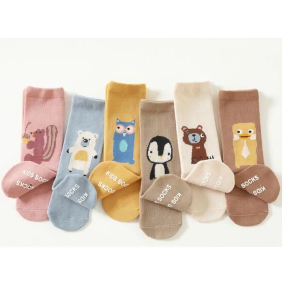 

toddler cartoon animals owl socks autumn/winter fashion baby socks knee high chaussette bebe long non-slip sock