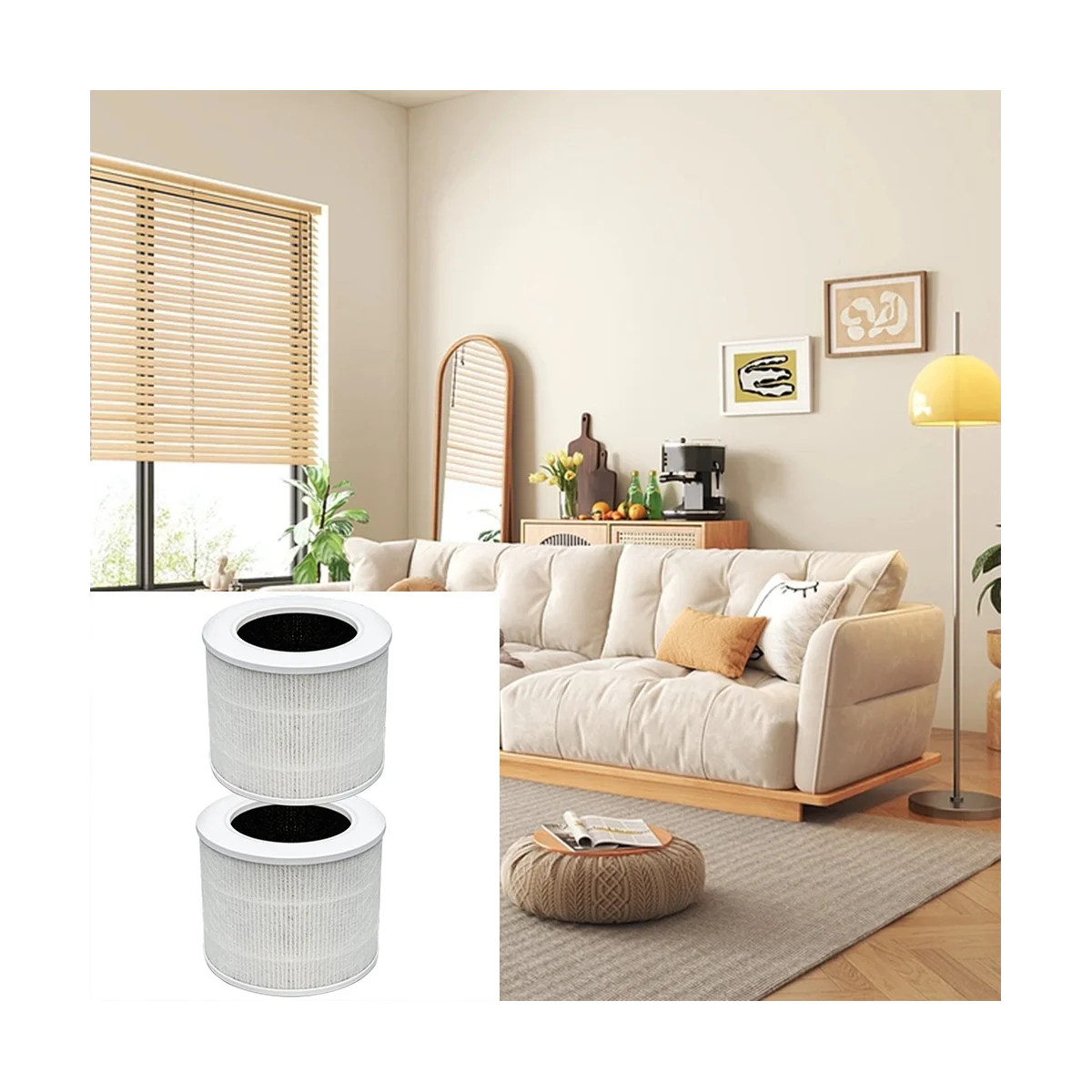 코어 미니 교체 필터, 코어 미니 공기 청정기 호환, 코어 미니 RF 트루 HEPA 필터, 2 팩