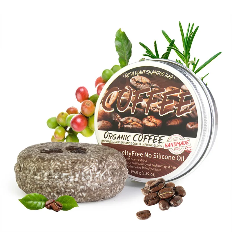 Coffee Scented Shampoo Bar Moisturizing Hair Care Solid Soap for Men Oil Control Dandruff