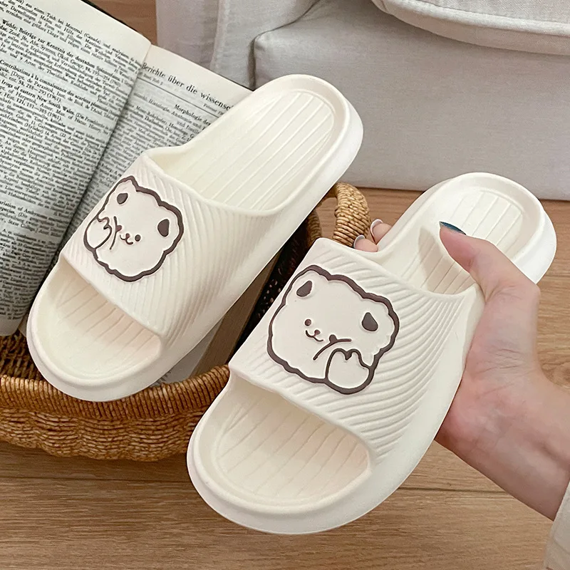 

Домашние тапочки для пар на мягкой подошве, мужские и женские летние новые удобные нескользящие водонепроницаемые пляжные сандалии, домашние тапочки для ванной