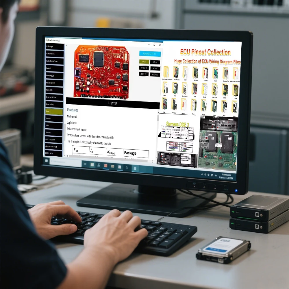 

ECU Datasheet 2.0 Automotive ECU Repair Software PCB Circuit Diagrams Guide for IAW Bosch Electronic Components
