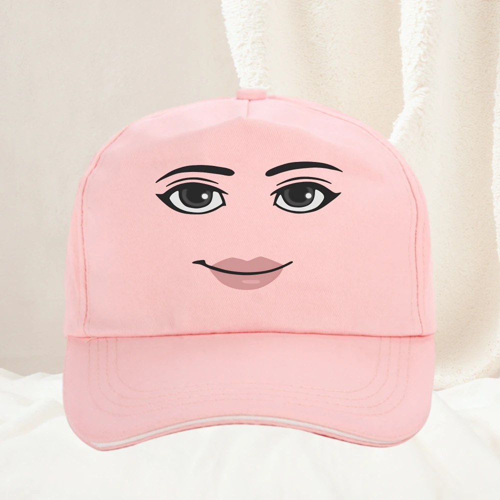 

Novelty Robloxs Face Game Meme Graphic Baseball Cap Men Women Fashion adjustable Unisex High Quality Snapback hat