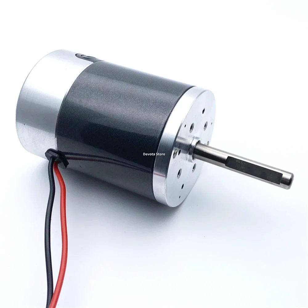 60 مللي متر عالية السرعة آلة حلوى القطن موتور تيار مباشر 12 فولت 24 فولت المغناطيس الدائم 50 مللي متر رمح طويل فرشاة الكربون الخارجية 60 واط 120 واط لتقوم بها بنفسك المحرك #6