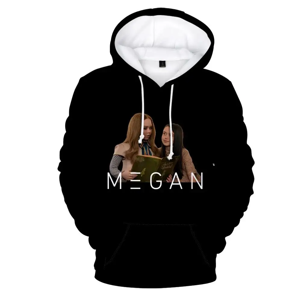 Sudadera con capucha M3gan de la película de terror Merch, jersey de manga larga Unisex, ropa informal Harajuku 3D, invierno, nuevo