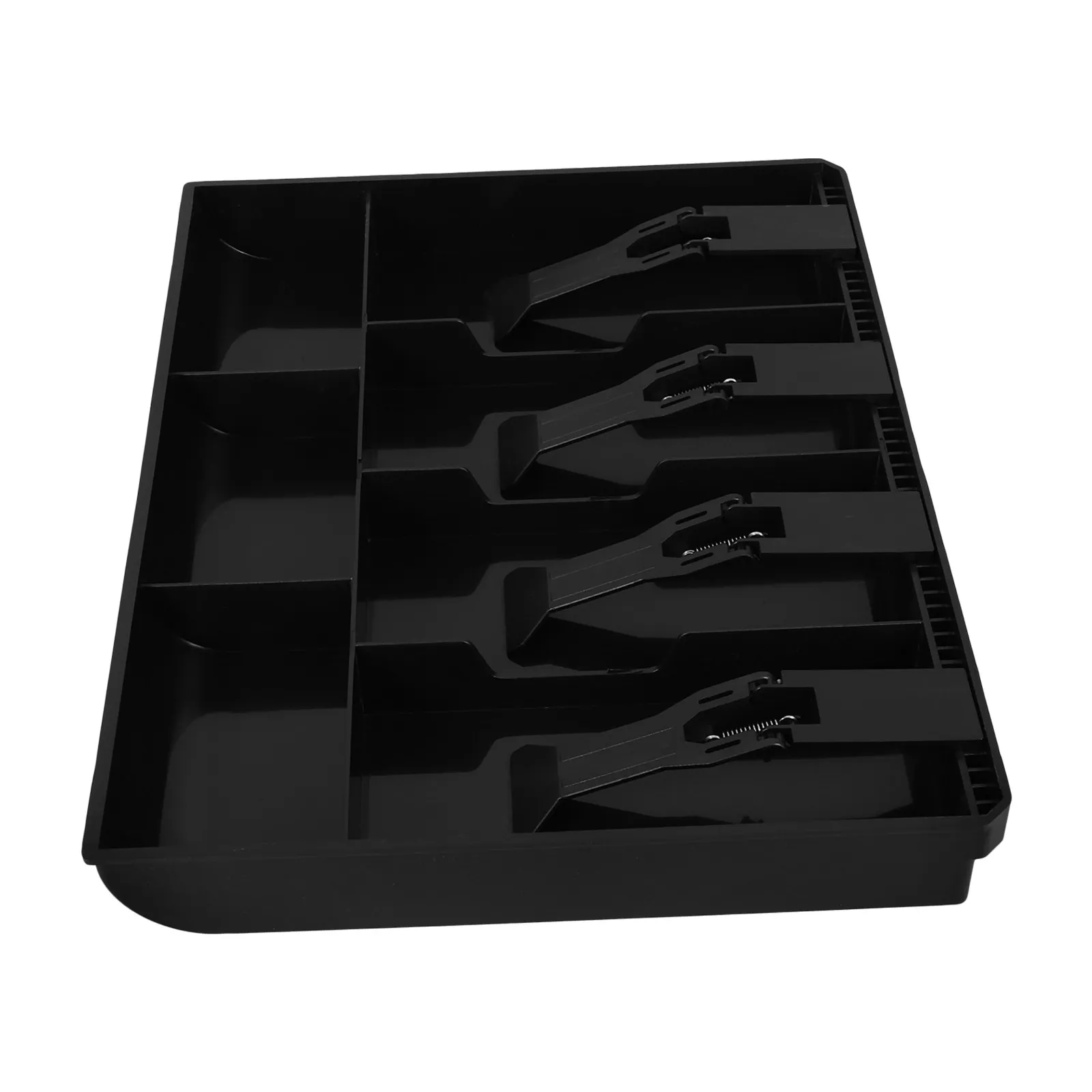 

Heavy Duty ABS Cash Drawer Insert Tray with 4 Bill Compartments 3 Coin Compartments for Retail Stores Supermarkets Restaurants