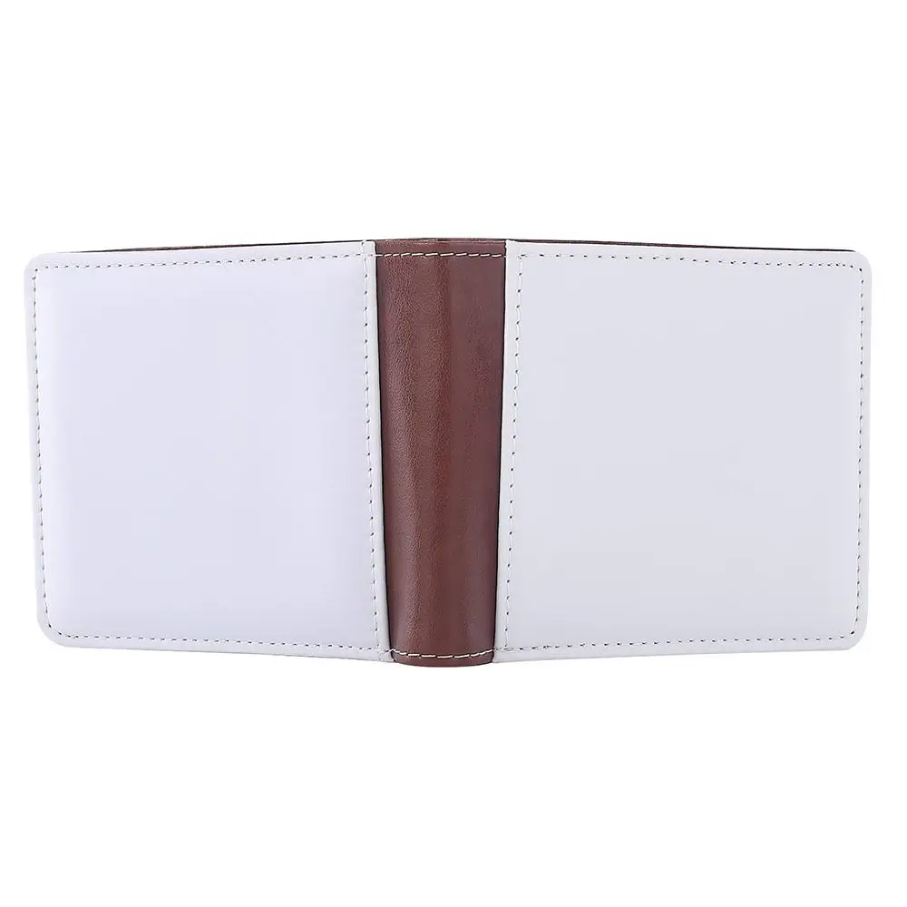 Creative Gift PU Leather Sublimation Heat Transfer Wallet Printing Image DIY Blank Purse Durable Large Capacity Card Holder