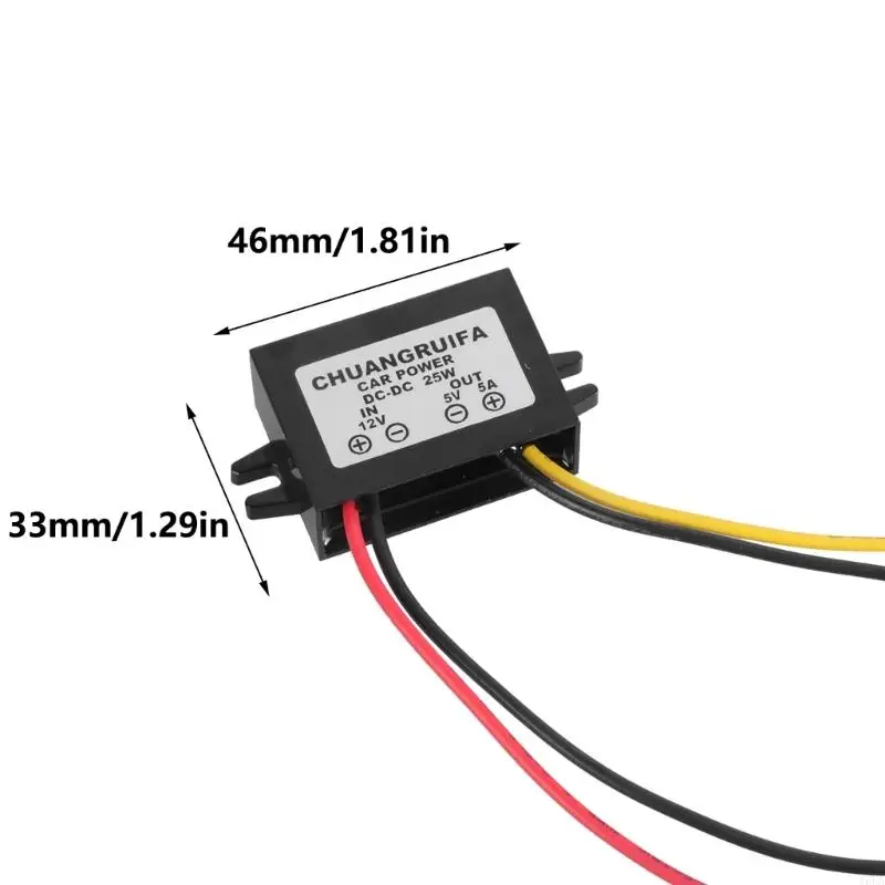 تنقلب فولتية طاقة السيارة من T5EA 12V إلى 5V إلى 5V 5A 25W فولتية منظم المحولات المحولات