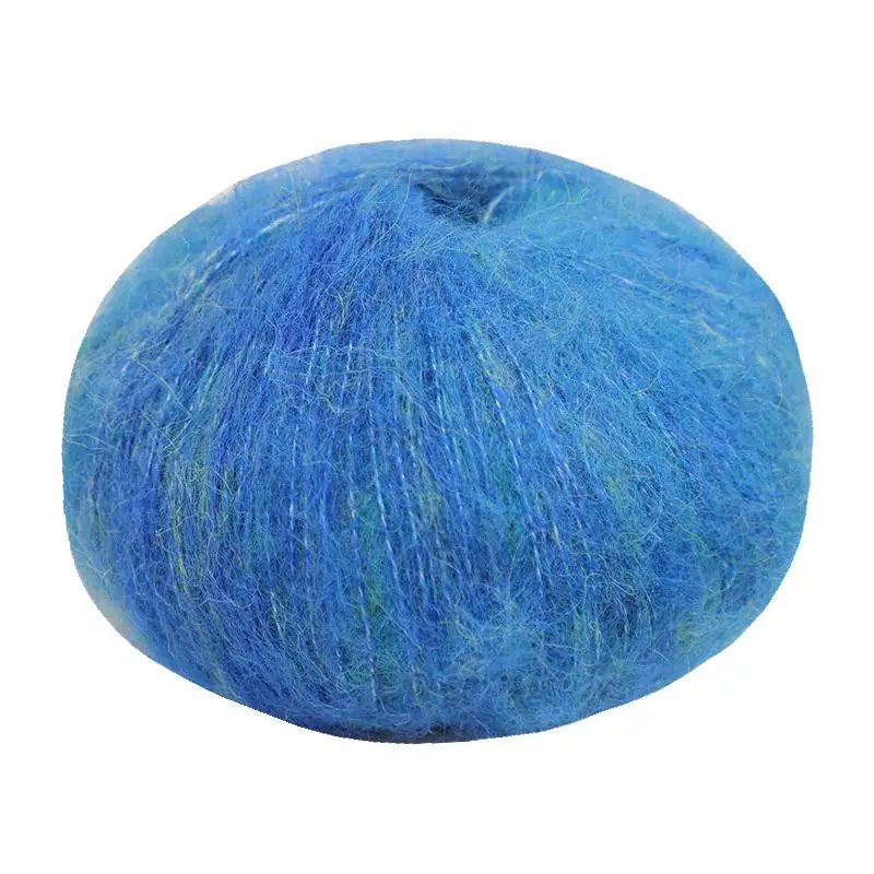 250g/set Colorful Mohair Yarn for Hand Knitting Crochet Scarf Shawl Coats Bags Hats DIY Soft Gradient Thread Warm Comfortable