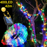 Solar String Tube Light Outdoor Waterproof Multi-color Light Flashing Light String Garden Decoration Atmosphere Courtyard Trees