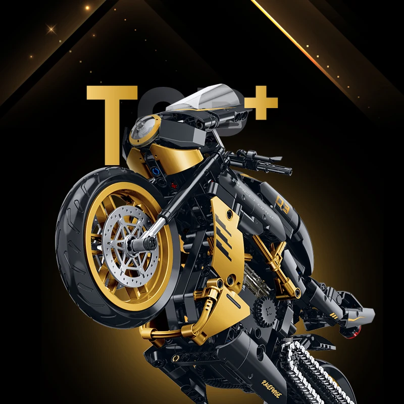 500 + قطعة سوبر سباق الدراجات النارية اللبنات التقنية AGUS دراجة نارية نموذج مجموعة ألعاب إبداعية هدايا للبنين الكبار الاطفال 1:8 #3