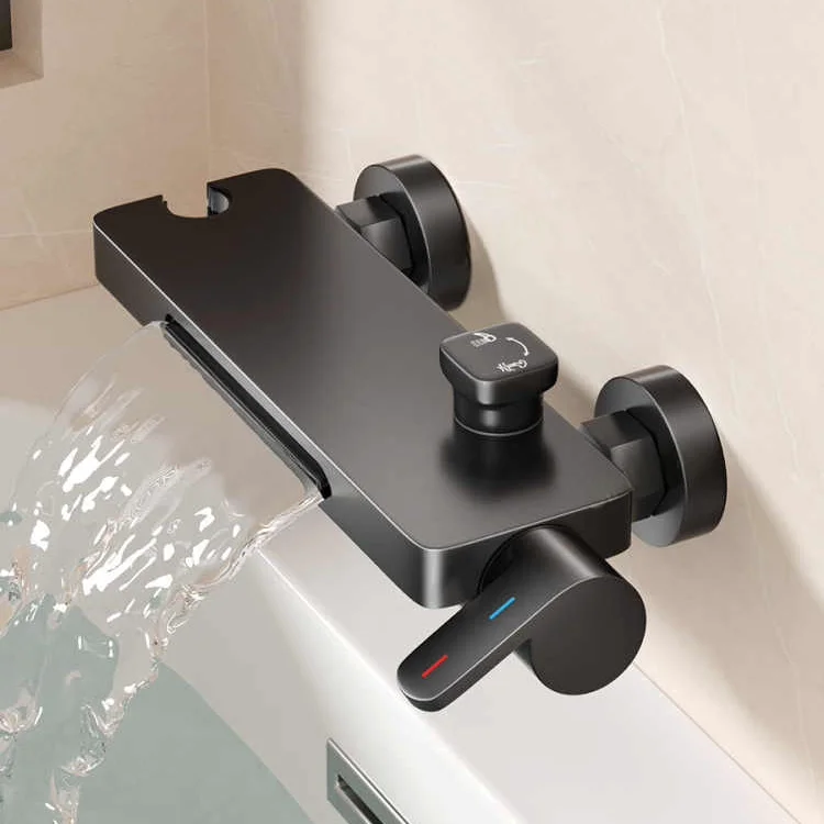 

Special faucet for high-flow bathtubs, pressurized waterfall mixer valve, shower set with hot and cold water faucet