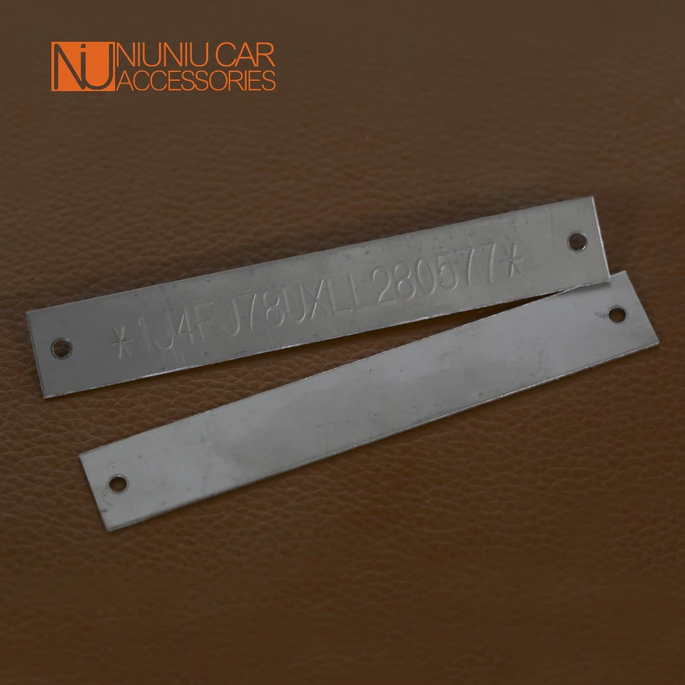 Stainless Steel Fully Engraved Frame NO. VIN Plate Serial Number Motorcycle Kawasaki Suzuki Honda Yamaha ALL