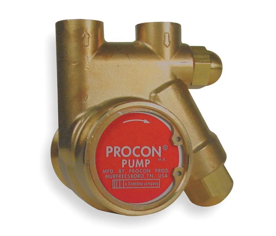 

PROCON PUMP SERIES 1 BRASS ROTARY VANE W/RELIEF VALVE 125GPH 250PSI 3/8" IN/OUT