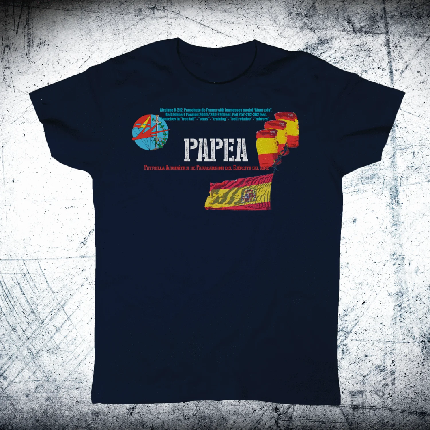 

Spanish Paratrooper Patrol SPAF T Shirt. New 100% Cotton Short Sleeve O-Neck T-shirt Casual Mens Top Size S-3XL