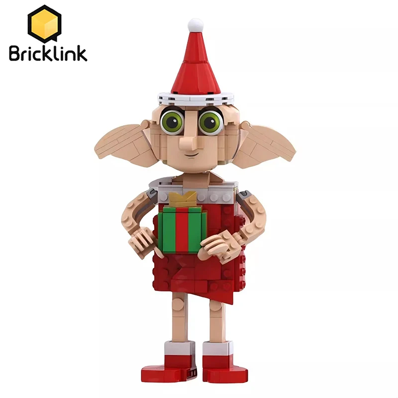 

Идеи Bricklink, волшебные фигурки из фильмов, Добби, дом, эльф, Рождественский костюм 76421, строительные блоки, детские игрушки, Рождественский подарок