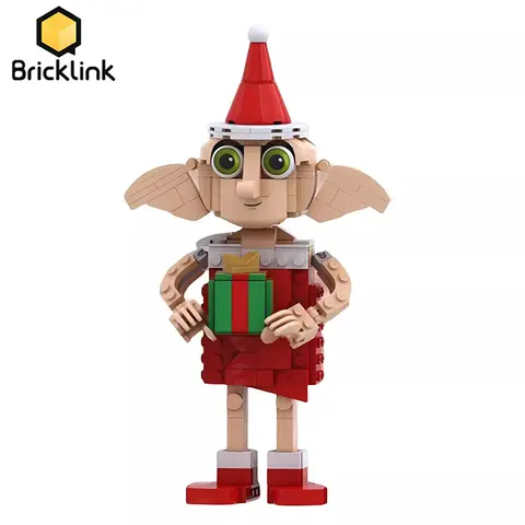 Bricklink Ideas Magic Movie Action Figures Dobby the House Elf Christmas Costume 76421 Building Blocks Kid Toys Christmas Gift