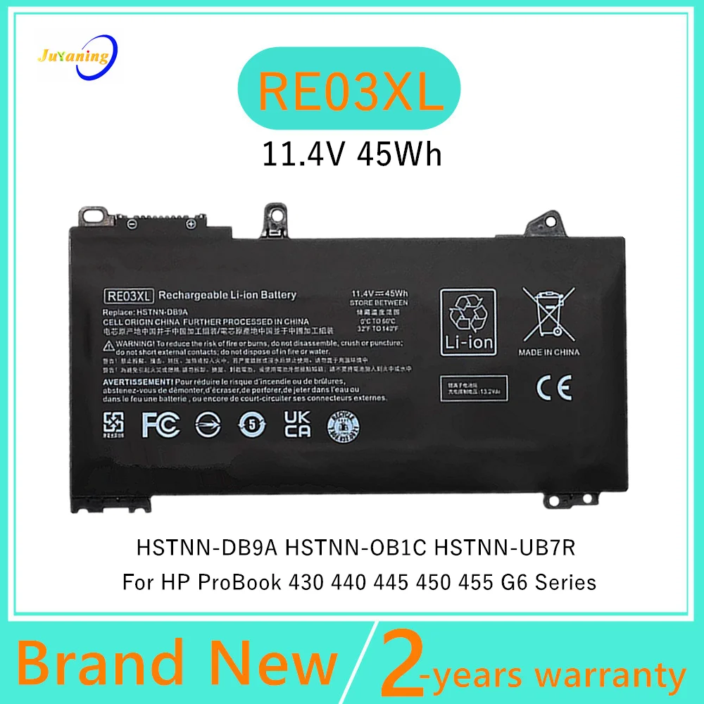 RE03XL Laptop battery For HP ProBook 430 440 445 450 455 G6 HSTNN-DB9A HSTNN-OB1C HSTNN-UB7R L32407-AC1 L32407-2B1 L32407-2C1