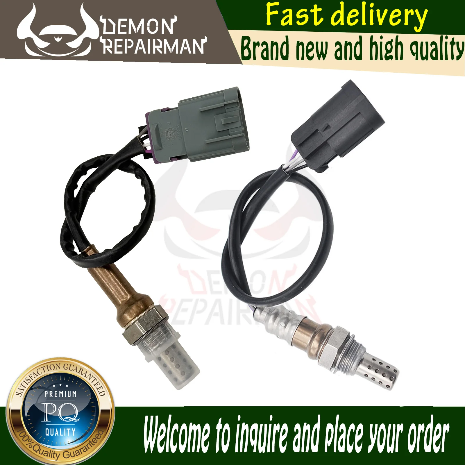 2344854 2pcs Car Accessories O2 Oxygen Lambda Sensor Compatible With Hyundai Veracruz Azera Kia Amanti 3.8L Sonata 3.3L 234-4854