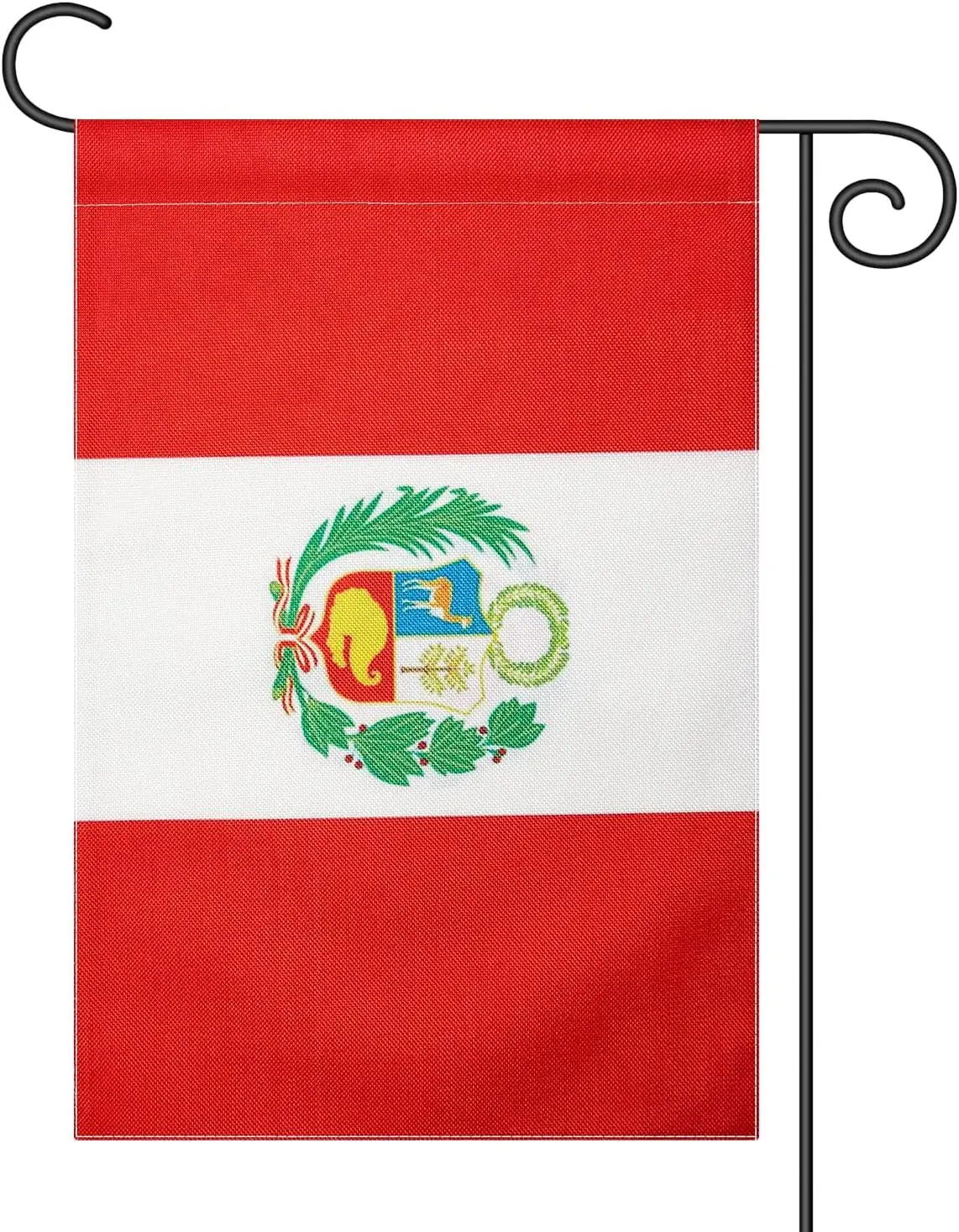 Peru Peruvian Garden Flag Indoor Outdoor Decoration Flags,For Yard Outside 12 x 18 Inches,Double-Sided,DIY Celebration.