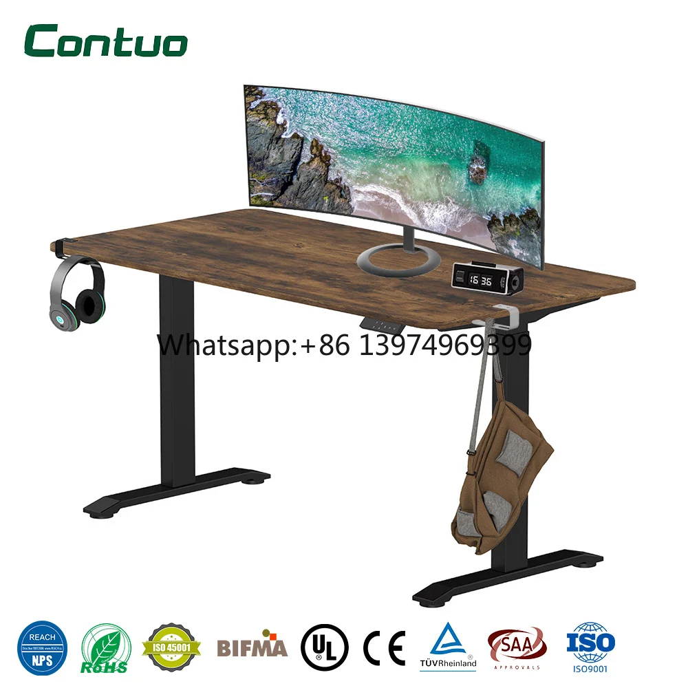 Dual Motor Electric Adjustable Desk Frame Dual Motor Smart Standing Desk Frame Ergonomic Height Adjustable Base