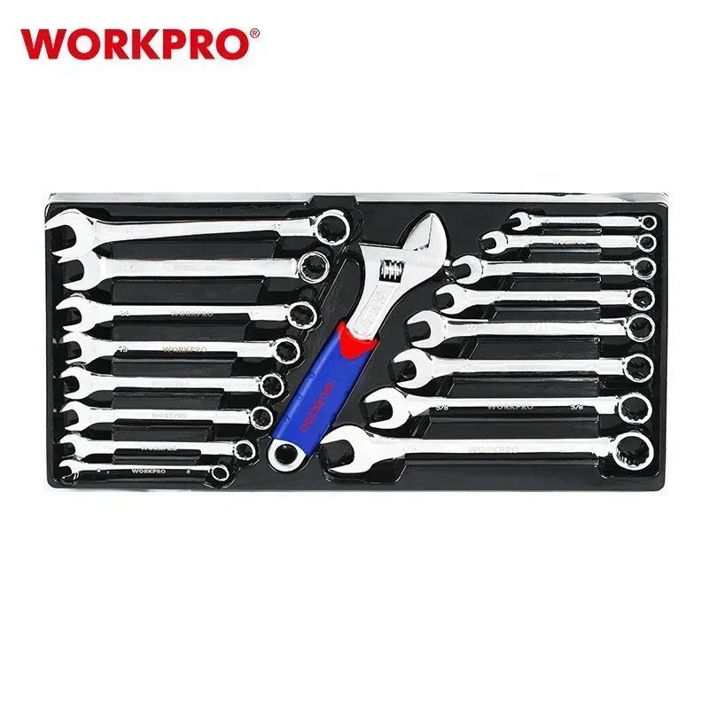 WORKPRO 408PC Heavy Duty Mechanics Tool Set with Metal Box