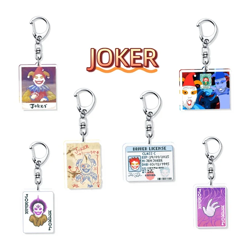 Balatro Joker acrylique porte-clés produits connexes au jeu filles cadeau porte-clés sac breloques Souvenir créatif pendentif bijoux Gamer
