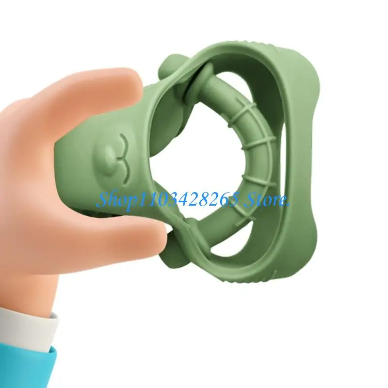 لطيف سيليكون التسنين القفازات الحيوان تصميم مضغ حارس اليد لعبة للرضع لوقف مكافحة الأكل اليد G2TE