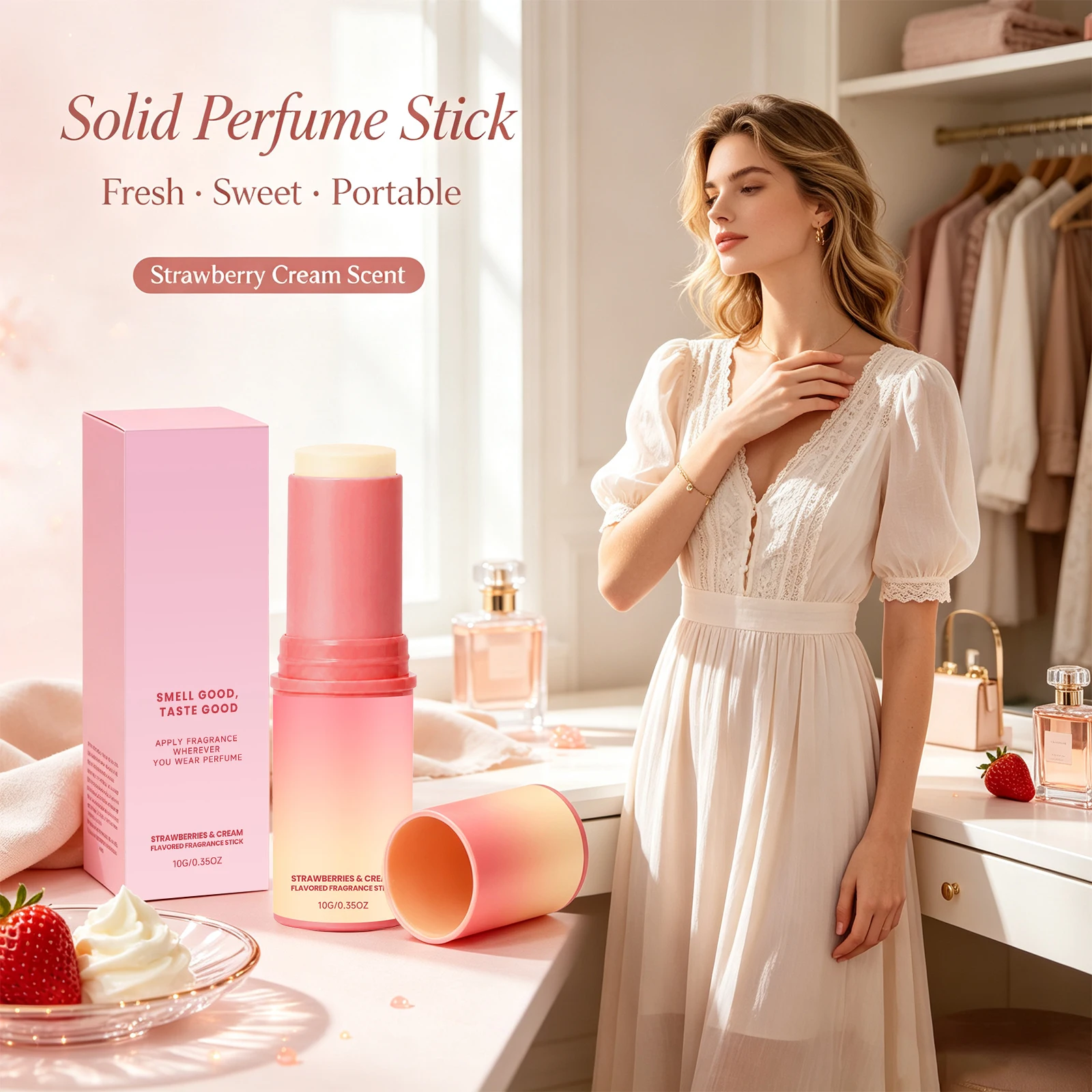 Strawberry Fragrance Solid Bal - Perfume Light Fragrance recension och pris