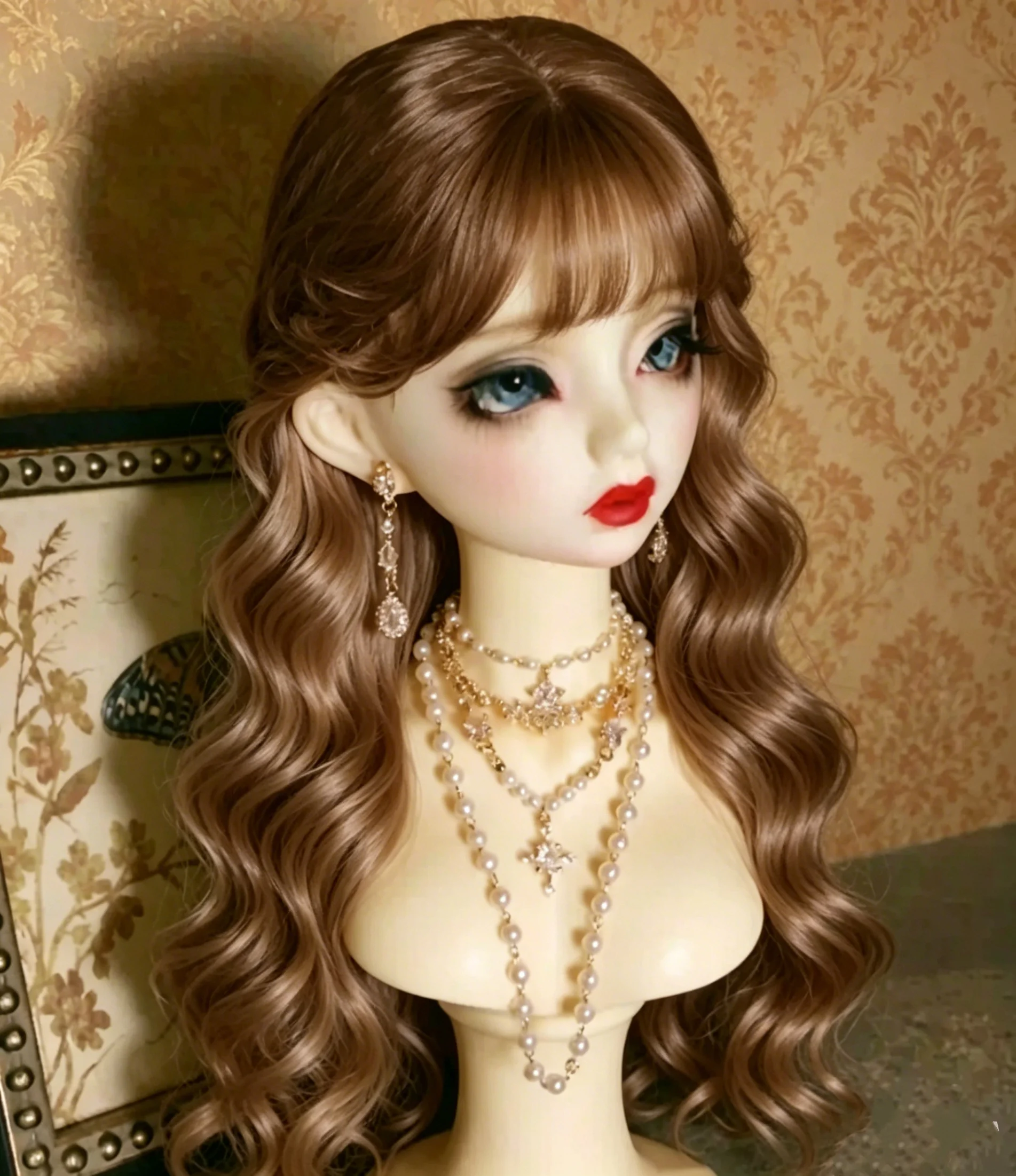 

Doll hair wigs doll wig fashion curly hair 1/3 1/4 1/6 BJD wig free shipping