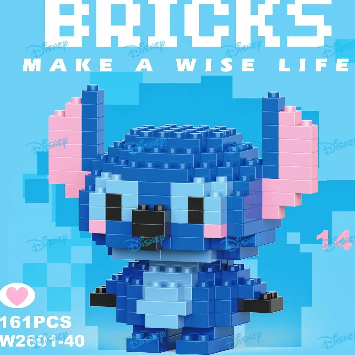 Disney 108 style Stitch LinaBell StellaLou Building Blocks Princess Cartoon Figrues Bricks Children\'s Assembly Toys Model Gift