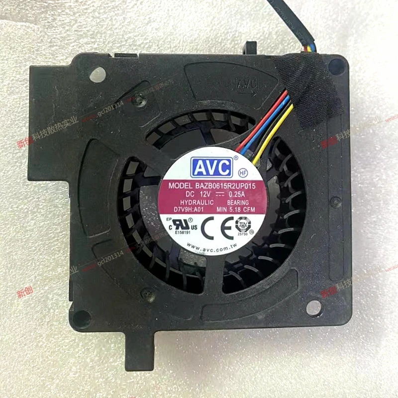 

AVC BAZB0615R2UP015 DC 12 В 0,25 А 4-проводной охлаждающий вентилятор для сервера