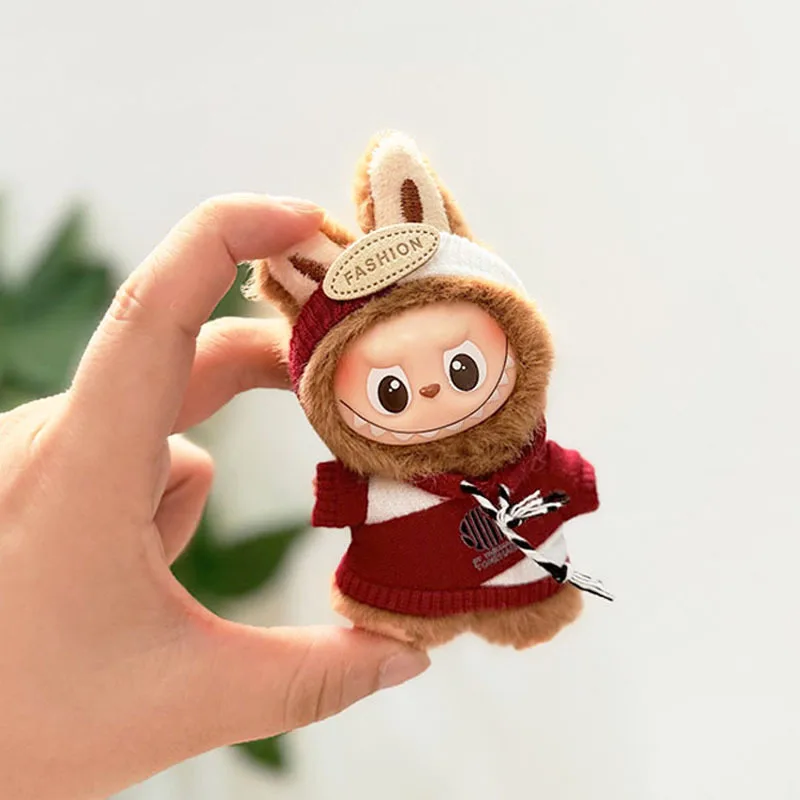 

Clothes For 4th Gen Mini LABUBU Pin For Love Series Trendy & Cool Red Blazing Flame & Night Track Set – Doll Outfit