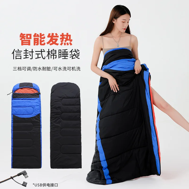 

Rechargeable 5V Heated Sleeping Bag for Outdoor Camping - Single Model