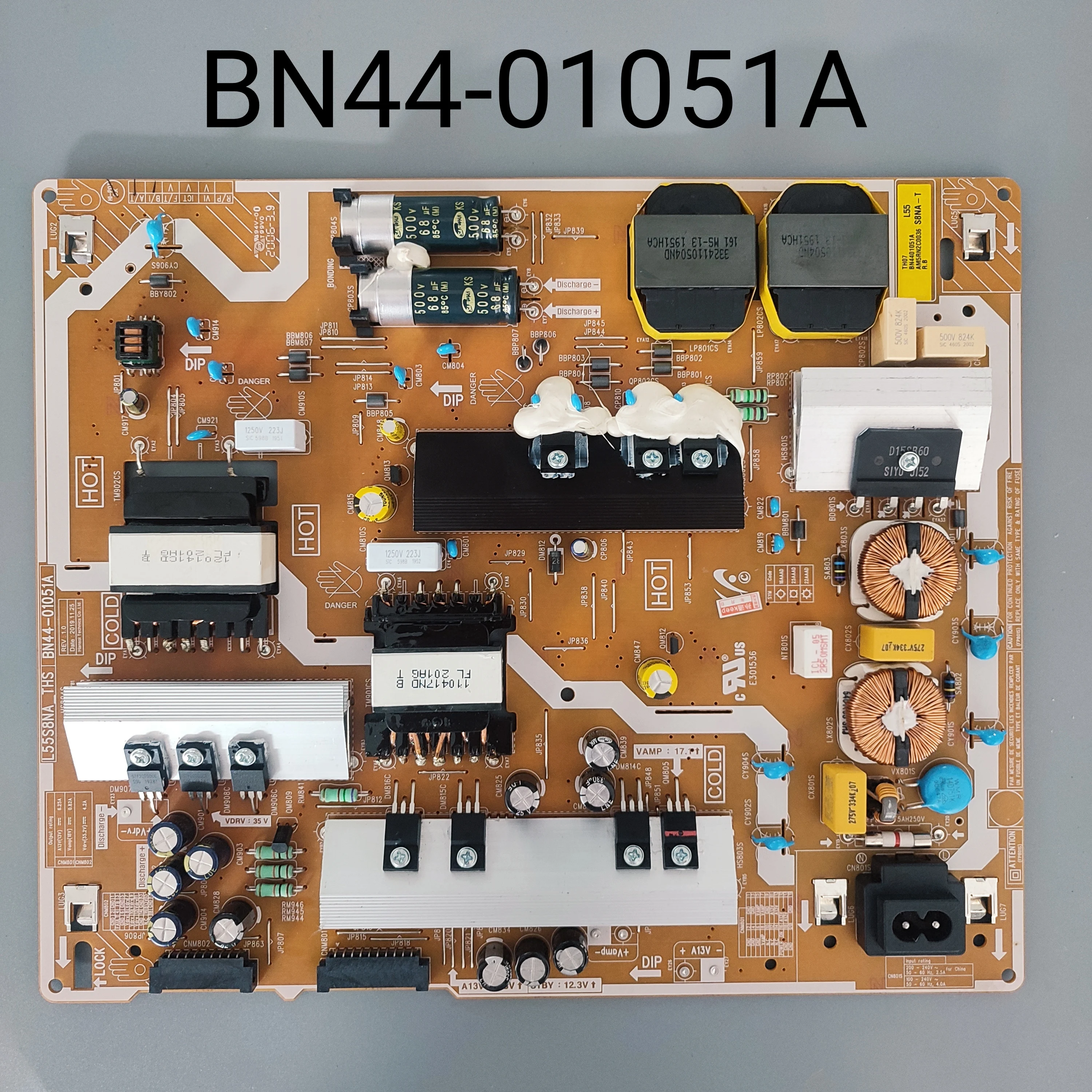 

For Samsung BN44-01051A L55S8NA_THS Rev 1.1 POWER SUPPLY BOARD Has Been Tested To Work Properly Apply to QE50Q80TAT LED TV